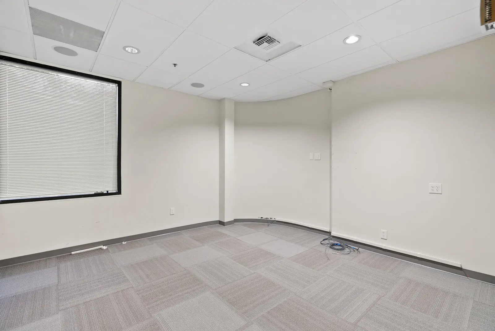 A private office with a window